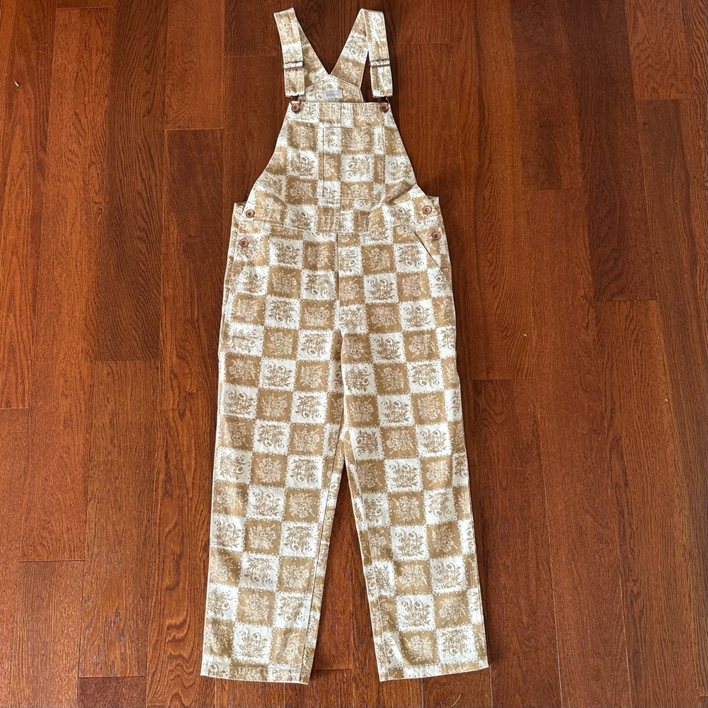 Brixton Christina Crop Overalls in Medal Bronze  size S